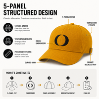 Gorra de Béisbol Clásica Estructurada Ajustable de Algodón con Logotipo 3D en Relieve, Moderna, al por Mayor, Personalizada de Fábrica, Bordada