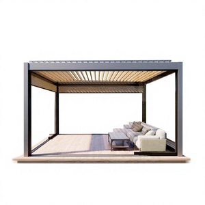 Anpassbare Outdoor-Pergolen und -Pavillons Wasserdichte Aluminium-Bioklimatische Pergola Direktverkauf ab Werk für <span class=keywords><strong>Garten</strong></span> und Terrasse - Product Image 1