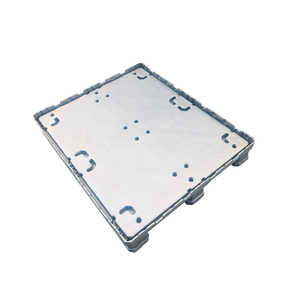 1200x1000 HDPE 헤비 듀티 접이식 대형 컨테이너 창고 산업용 팔레트 빈 뚜껑 3 러너 - Product Image 4