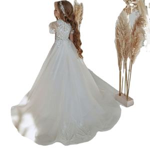 Yoliyolei支持混色可爱花童连衣裙薄纱无袖2 12连衣裙舞会礼服儿童派对礼服女孩 - Product Image 1