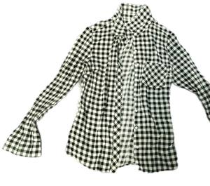 Baju katun musim panas wanita bekas W004-2 kemeja lengan panjang pendek kemeja Fashion dalam kondisi baik Bales jumlah besar harga murah - Product Image 4