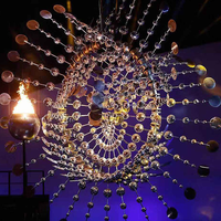 Wonder woman — sculpture LED avec éclairage LED, haute quantité, moderne, abstrait, produit personnalisé, style éolien, pour parc