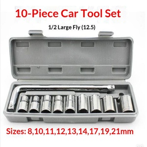 <span class=keywords><strong>Set</strong></span> di 40 Pezzi di <span class=keywords><strong>Chiavi</strong></span> <span class=keywords><strong>a</strong></span> <span class=keywords><strong>Bussola</strong></span> e Cricchetto in Acciaio al Carbonio con Custodia Rigida per Riparazione Auto e Moto - Product Image 6