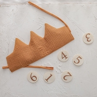 Vente en gros PTZ1463 Chapeau couronne en coton pour enfants de 1 à 6 ans Décoration de fête d'anniversaire pour bébé