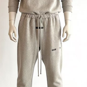Pantalon de <span class=keywords><strong>jogging</strong></span> personnalisé pour hommes, en molleton uni, coupe droite, style décontracté, vente en gros - Product Image 3