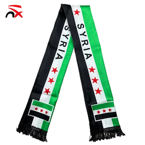 カスタムシリアスカーフ卸売 15*135cm シリア建国記念日ギフト シリア国旗スカーフ アウトドア用 - Product Image 1