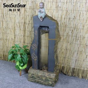 Fuente de Agua Artificial de Resina Estilo Neoclásico Sea Day Star, Decoración de Piso con <span class=keywords><strong>Cascada</strong></span>, Feng Shui para Atraer la Riqueza - Product Image 3