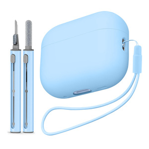 Fundas para Auriculares <span class=keywords><strong>AirPods</strong></span> <span class=keywords><strong>Pro</strong></span> 3 con Kit de Limpieza, Cordón y Cubierta Protectora de Silicona para <span class=keywords><strong>AirPods</strong></span> <span class=keywords><strong>Pro</strong></span> 3 - Product Image 1