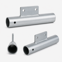 Pièces de tuyauterie galvanisée soudées avec trous pré-percés - Tubes en acier résistant à la rouille pour usage extérieur et industriel