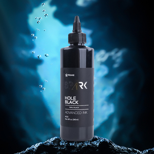 Scintilla all'ingrosso 8 OZ 240 ML pigmento pelle del corpo tatuaggio colore nero temporaneo il miglior inchiostro per <span class=keywords><strong>Tatoo</strong></span> umano - Product Image 2