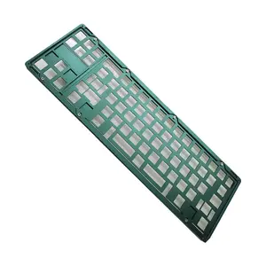 CNC Customized Mechanical Keyboard Green Anode TKL KYUU WK WKL High Quality Aluminum Keyboard With Brass Weight