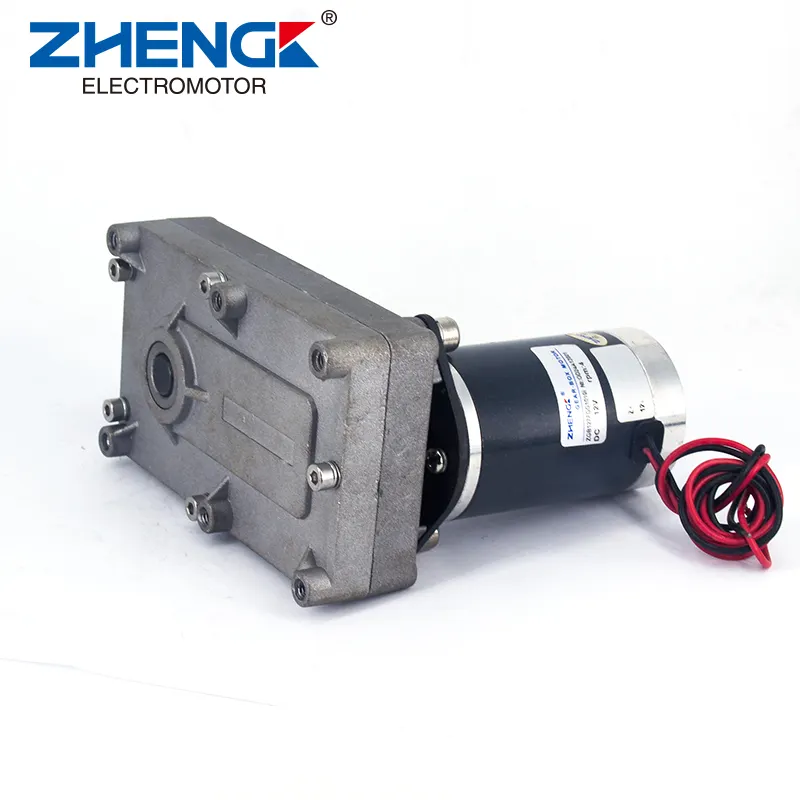 Zgb127fgg 15 vòng/phút 4 vòng/phút Worm Gear Motor nam châm vĩnh cửu DC Motor cho xe máy trong kho