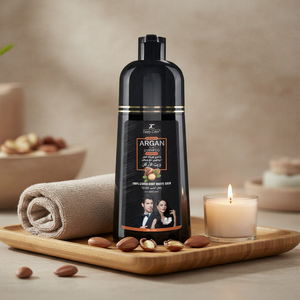 Shampoo Nero Permanente alle Erbe Personalizzato Senza <span class=keywords><strong>Ammoniaca</strong></span> Copre i Capelli Grigi e Favorisce la Crescita dei Capelli - Product Image 1