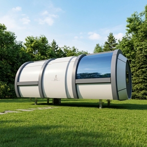Maisons capsules préfabriquées modulaires à vendre - Structure en acier écologique à énergie solaire avec design moderne pour sites touristiques et hôtels - Product Image 3