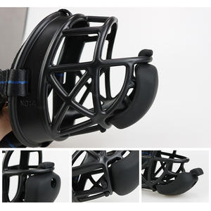 Muselière pour chien à compression réglable anti-morsure à mâcher et à aboyer panier souple en silicone nylon et néoprène muselière réglable pour chien - Product Image 3