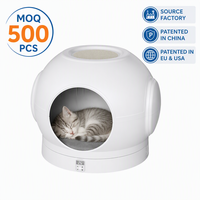 Ruimtecapsule Ingesloten kattennest Slimme verwarming 20-28C Handmatige temperatuuraanpassing Real-time weegschaal ABS Dierenverblijf