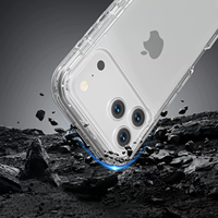 Coque de téléphone antichoc transparente intégrale 360° pour iPhone 17 Pro Max, coque de protection robuste pour iPhone 18 17 16 15 14