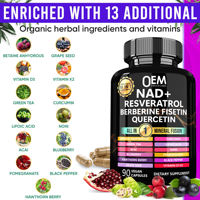 Capsules NAD+ personnalisées avec Resveratrol, Berberine, Fisetin, Quercétine, Supplément NAD pour un regain d'énergie et un soutien immunitaire