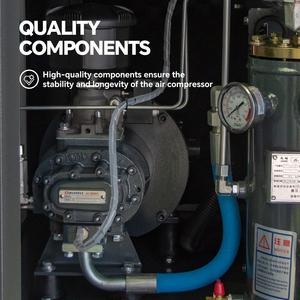 Compresor de Aire VERDES de 7.5kw, 10-<span class=keywords><strong>20</strong></span> hp, para Pistola de Pintura, 8-10 bar, Todo en Uno, con Secador y Tanque de 200, 300, 500l - Product Image 2