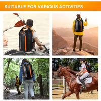 Sac à dos étanche ergonomique avec coussin dorsal respirant et ceinture de taille amovible pour les voyages en nature et le transport de matériel de sources chaudes