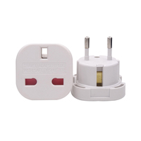 Adaptateur de voyage 10/16A Type G vers Type C, E, F, prise britannique vers prise européenne, prise de conversion 9625 pour l'Espagne, la France, l'Italie