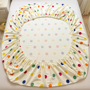 Juego <span class=keywords><strong>de</strong></span> Sábanas <span class=keywords><strong>de</strong></span> Algodón 100% Orgánico, Coloridas <span class=keywords><strong>con</strong></span> Puntos, Súper Suaves, Ligeras y Duraderas, Tamaño Queen - Product Image 5