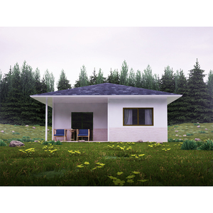 Acciaio e vetro prefabbricati in legno e cemento case per le vendite - Product Image 1