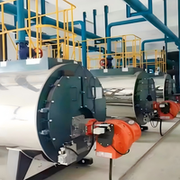 Chaudières industrielles à tubes de feu et à mazout thermique de 1 à 8 tonnes, montées sur châssis, à commande automatique, avec prix d'usine