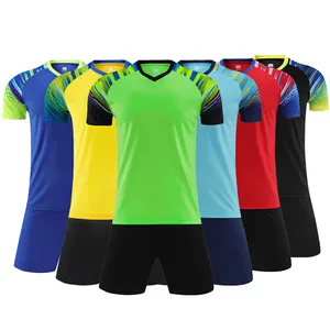 Uniformes de fútbol de fabricante personalizado para mujer, conjunto unisex, camiseta de fútbol de equipo, ropa de fútbol 2023