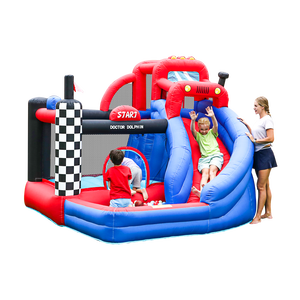 <span class=keywords><strong>Castillo</strong></span> Inflable con Tobogán Doctor Dolphin, <span class=keywords><strong>Castillo</strong></span> de Brinco Personalizable para Niños, Interior y Exterior - Product Image 4