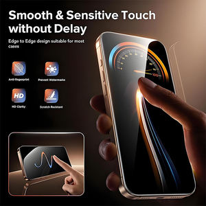 Protection d'écran en verre trempé anti-espion 28 degrés 9H 2.5D anti-rayures personnalisée par le fabricant pour iPhone 15 16 17 Pro Max - Product Image 3