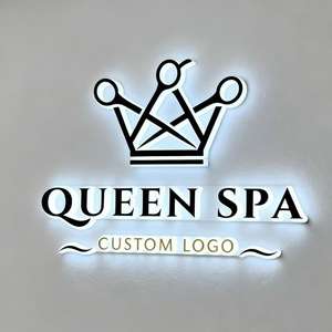 Enseigne lumineuse personnalisée en 3D avec logo, lettres lumineuses LED, enseigne en métal acrylique rétroéclairée pour entreprise, enseigne lumineuse personnalisée en LED - Product Image 4