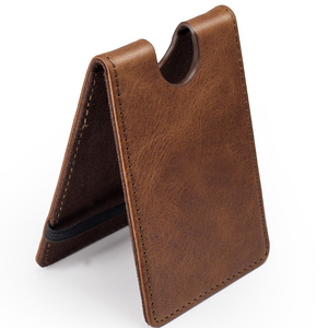 Porte-cartes de crédit en cuir fin de luxe pour homme, modèle A sans fermeture, vente en gros d'usine <span class=keywords><strong>Aaron</strong></span>/OEM, fabriqué en Chine - Product Image 6