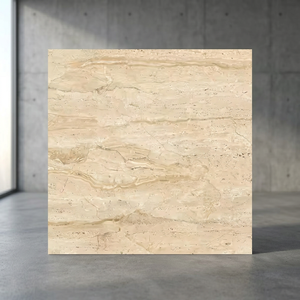 Crystal Gold Calacatta 600x600mm Polished Porcelain Tiles White Marble Effect Luxury Floor Design - Product Image 2