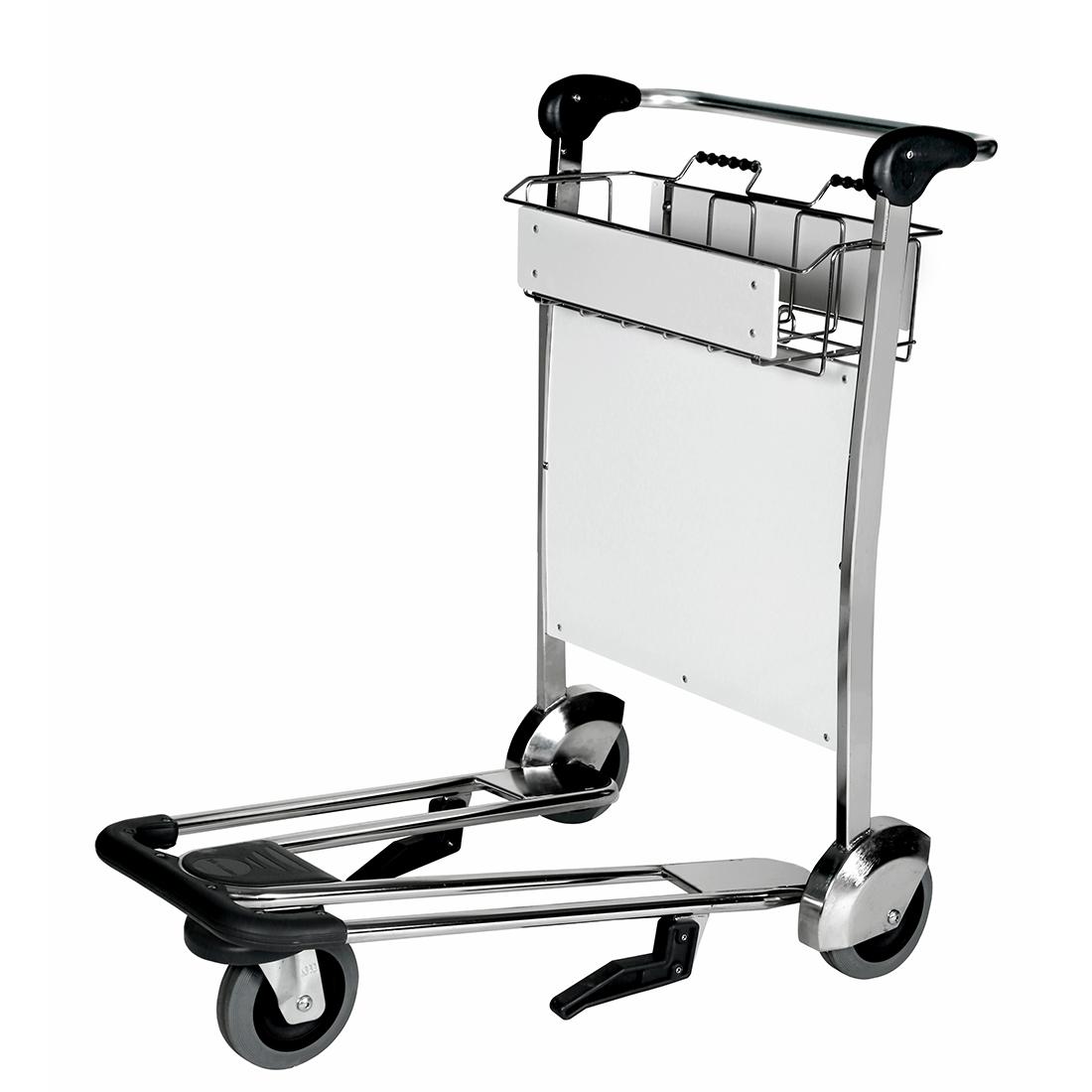 Quality Duty Free Store Airport Shopping Trolley Luggage Trolley Aluminum Airport Trolley