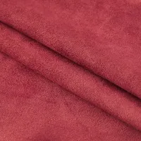 Tissu en daim floqué uni pour vêtements et canapés