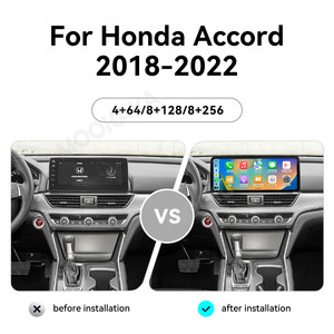 MOOKAKA-Lecteur Multimédia Vidéo pour Voiture, 12.3 Pouces, Système Carplay Android13, WiFi, GPS, Navi, 4G, Outils Auto, pour Honda Accord 2018-2022 - Product Image 2