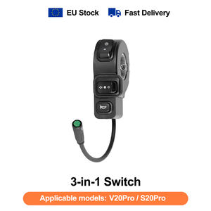 STOCK UE Livraison rapide Série V20 Interrupteur 3 en 1 pour vélo électrique, interrupteur de guidon de moto, interrupteur de vélo, accessoires pour vélo électrique - Product Image 2