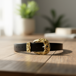 Cinturón Metálico de 4x110cm con Hebilla de Aleación Plateada, Cinturón Casual de Moda - Product Image 2