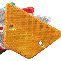 Delineateur trapézoïdal double face en plastique, marqueur réfléchissant pour garde-corps, réflecteur de contour de route, fixation murale, sans alimentation