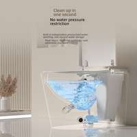 Système de protection de pression d'eau pour cuvette de toilette intelligente de pointe, toilette intelligente de luxe moderne pour le développement de propriétés commerciales