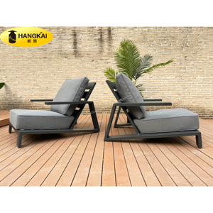 Muebles de patio Hotel patio exterior muebles de aluminio piscina al aire libre sofá jardín sillón con cojín - Product Image 2