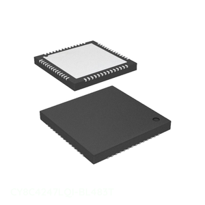 แผ่นสัมผัส56 UFQFN ชิ้นส่วนอิเล็กทรอนิกส์ CY8C4247LQI-BL483T ฝังอยู่ในสต็อก - Product Image 1