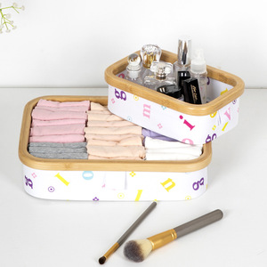 Desktop <b>Storage</b> <b>Boxes</b> Rectangle Stackable Office Organizer Desk Cosmetic <b>Storage</b> Basket Neatening Drawer Organization - Product Image 5