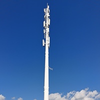 Tour d'antenne de communication en acier Q235/Q345 galvanisé à chaud, hauteur 10-60m, durée de vie 30 ans, télécommunications
