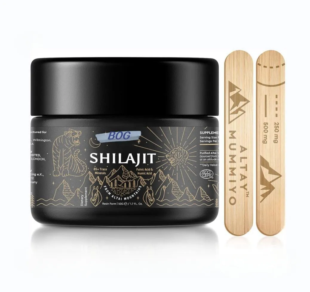 Oem/ODM shilajit nhựa tinh khiết Himalaya Hữu Cơ shilajit nhựa với axit FULVIC & khoáng chất vi lượng