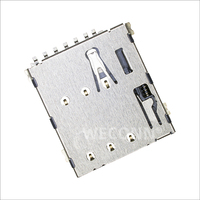 WECONN WL-SIM137-12N 6PIN+1 H=1.37mm Interrupteur de détection Push-Push Connecteur de carte Nano SIM Prise d'extension Approuvé RoHS/REACH Intelligent