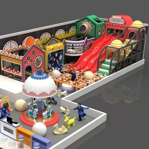 Nuevo y Bonito <span class=keywords><strong>Parque</strong></span> Infantil Interior para Niños, Tobogán de Plástico, Castillo, <span class=keywords><strong>Parque</strong></span> de Atracciones para Niños de 3 a 15 Años, Alta Capacidad de 100 a 500 kg - Product Image 1