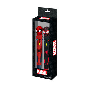Karactermania For Marvel Spiderman Peter-Pack de 2 bolígrafos de 10 colores, rojo - Product Image 1