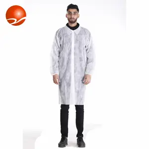 Disposable Work Cloth Fashion Dustproof Lab Coat